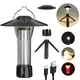 Portable Camping Light with Magnetic USB Rechargeable Camping Lantern Outdoor Led Fishing Flashlight