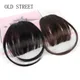 Synthetic Air Bangs Natural Short Brown Black Fake Hair Fringe Extension 1 Clip In Hairpieces