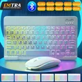 10inch Backlit For iPad Keyboard and Mouse Backlight Bluetooth Keyboard For IOS Android Windows