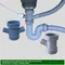Kitchen Silk Dish Basin Adapter Overflow Water Drains Pipe Joint Thread Hose Connector for Kitchen