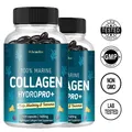 100% Marine Collagen Water + Kelp Blueberry Turmeric - Supports Healthy Skin and Joints Hair and