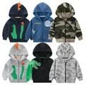Autumn Winter New Camouflage Hoodies for Boys and Girls Fashion Long Sleeve Zipper Hooded Jackets