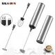 Portable Electric Milk Frother Machine Mini Blender USB Rechargeable Foam Maker Handheld High Speed