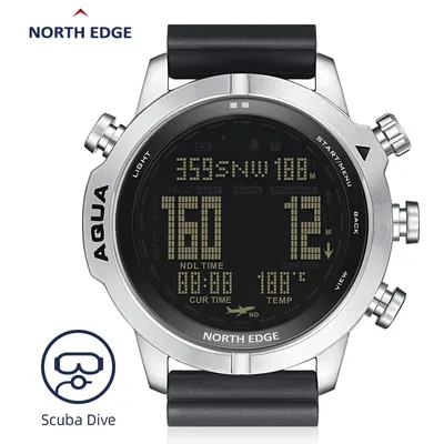 Männer Dive Computer Uhr Wasserdichte 100M Smart Digital Freies Tauchen Uhren Barometer Kompass Temperatur Uhr