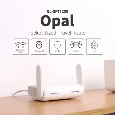 Gl. inet GL-SFT1200 (opal) sichere Reise Wifi-ac1200 Dual-Band Gigabit Ethernet Wireless Internet-Router