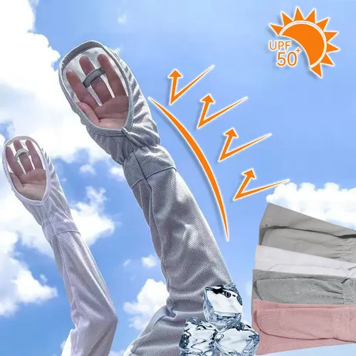 Eis Anti-Sonnenbrand Ärmel Sommer UV Solar Arm Ärmel Frauen fahren Sonnenschutz Langarm