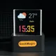 GeekMagic GIFTV Crystal Cube Photo Display Holographic Desktop Smart Weather Station Digital Clock