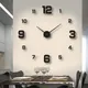 Simple Modern Design Digital DIY Clock Decorated Wall Clock for Living Room Home Decoration Decor
