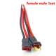 T Type Socket Plug Connector Female to Male T Plug Battery Pack Connector Cable For Rc Lipo Battery