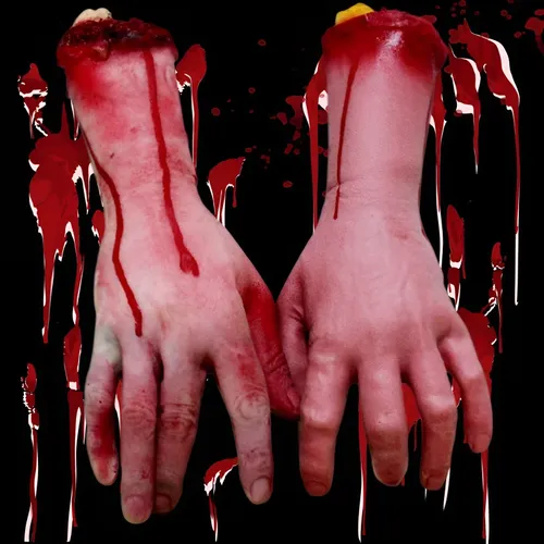 Horror Halloween Dekor Blut Horror gebrochen Hand Fuß Latex gefälschte Finger Gehirn Herz Halloween