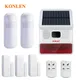 433mhz Strobe Solar Siren Outdoor Wireless Burglar Home Alarm System Kit Security Protection with