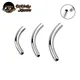 10 Pcs/Lot ASTM F136 Titanium Internal Thread Brow Piercing Banana Curved Barbell Kit Brow Tragus