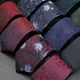 New Style Fashion Jacquard Floral Paisley Necktie Polyester Male Narrow Red Blue Tie Suit Shirt Gift