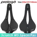 Prologo Scratch M5 Space/Pas Pro T2.0 Tirox Rail Bicycle Saddle for Road MTB City Touring XC Gravel