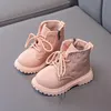 Bota Kid Stiefel Kinder Mode Stiefel Herbst Winter Jungen Britischen Plüsch Kurze Stiefel Mädchen Stiefeletten Französisch Jungen/Mädchen stiefel Kind Schuhe