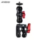 Andoer Multi-function Ball Head Clamp Ball Mount Clamp Arm Super Clamp with 1/4-20 Thread for