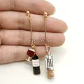 New Wine Earrings Wine Glass Opener Earrings Miniature Food Jewelry Handmade Jewelry Mini Food