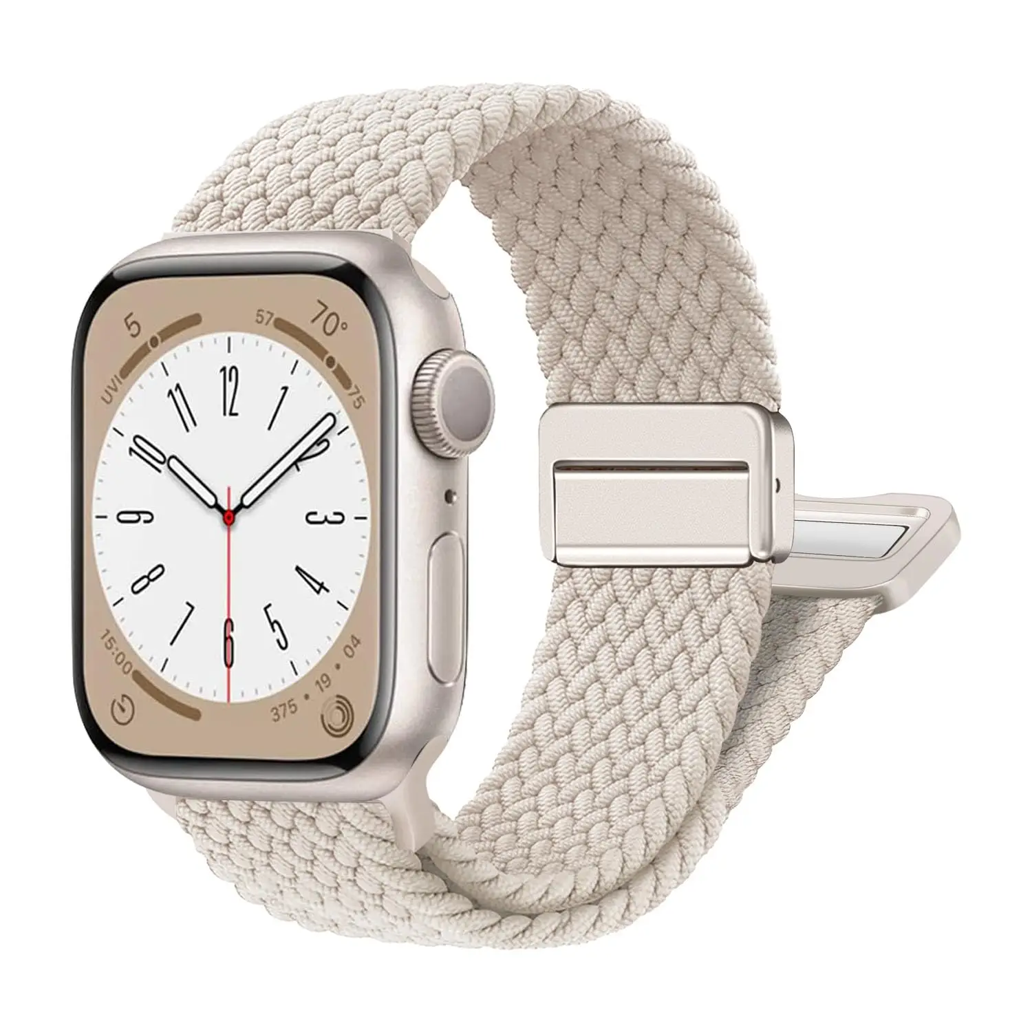Geflochtenes Armband für Apple Watch-Armbänder 40 mm 45 mm 41 mm 44 mm 42/46 mm 49 mm Magnetarmband iWatch-Serie SE 7 5 6 8 9 10 11 Ultra3 2 Image