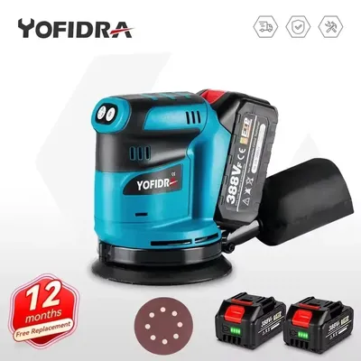 5 Zoll elektrische Schleifmaschine Polierer 3 Gänge Handheld wiederaufladbare Orbital Holz Metall Poliermaschine für Makita 18 V Batterie Pin