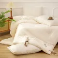 Knitted Cotton Comforter Soybean Fiber Quilt Warm White Four Seasons Single Double Duvet Soft Twin