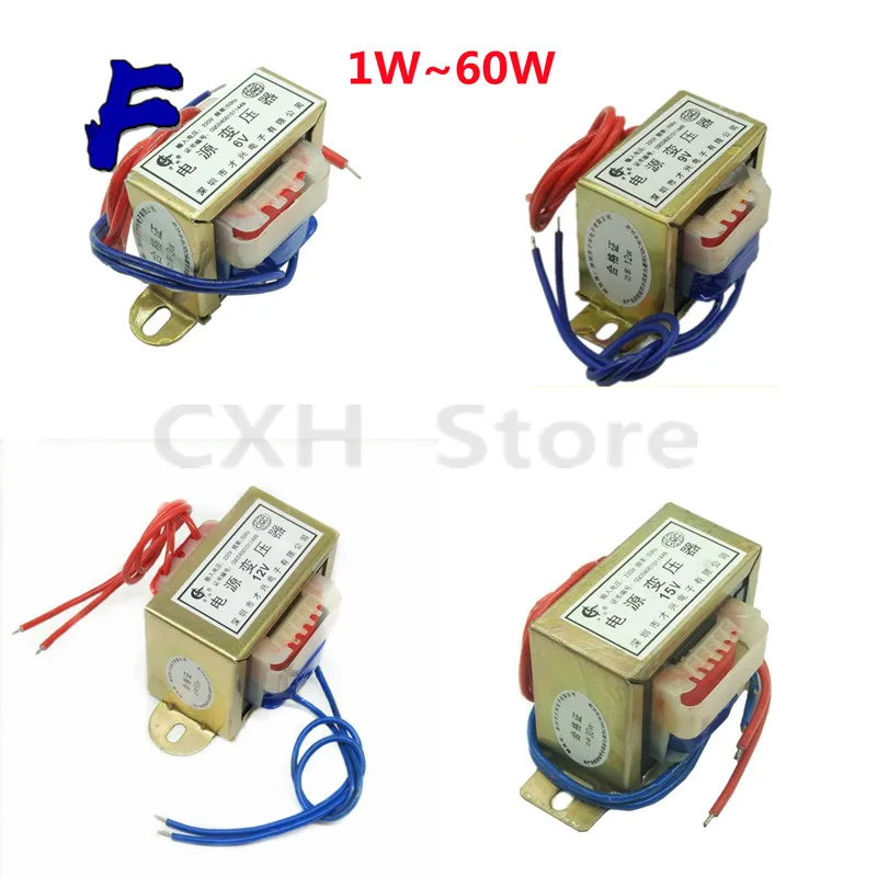 3W 5W 10W 20W 30W 50W 60W 80W 220 W Leistungs transformator Eingang AC V 50Hz Ausgang AC 6V 9V 12V 15V 18V 24V. Einzel/dual Image