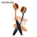 Dighealth Foundation Oval Makeup Brush Soft Toothbrush Type Cosmetic Face Powder Foundation Brush