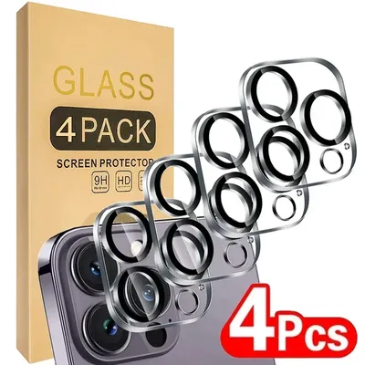 4/1PCS HD Zurück Kamera Gehärtetem Glas Für iPhone 13Mini 13 14 15 16 17 Pro Max Hinten objektiv Screen Protectors Anti-scratch Glas Film