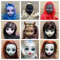 Demon Monster Dolls Heads Col0rful Hair Dracula/Clawdeen Wolf/ Frankie Stein Doll Heads High Quality