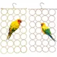 1pc Bird Climbing Net Parrot Swing Toys With Hooks Bird Supplies For Cockatoos Parakeets Lovebirds