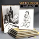 160GSM A6/A5/16K/A4 Professional Sketchbook Thick Paper Spiral Pencil Watercolour Drawing Book