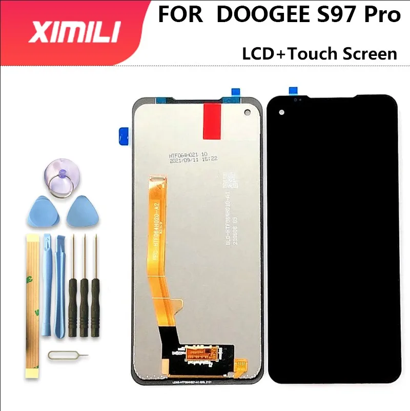 Neue Original Doogee S97 Pro LCD Display + Touch Screen Digitizer Montage LCD + Touch Digitizer 6.39 "S97Pro + werkzeuge Android 11,0 Image