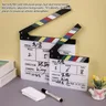 1 stücke Regisseur Videos zene Clapper board TV Film Clapper Board Film Slate Cut Prop Plank 20x20cm