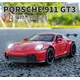 1:32 porsche gt3 hohe Simulation Druckguss Metall legierung Modell auto Sound Licht zurückziehen