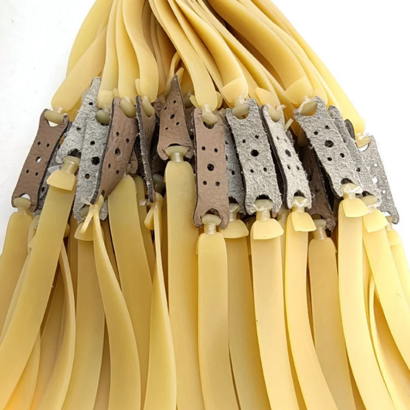 Gummiband Outdoor Jagd Schleuder Zubehör 3 Stück 1,5 mm 2 mm breit dickes Gummiband hochwertiges Latex hohe Elastizität einfarbig Image