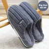 Große Größe 48 49 Männer Hause Hausschuhe Winter Warme Plüsch Frauen Weiche Pelzigen Schuhe Paare Casual Schlafzimmer Dicke Sohle Nicht-Slip Rutschen