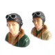 Wwii RC Modell Pilot figur im Maßstab 1/6 und für Scale Fix Wing Flugzeug Armee grün