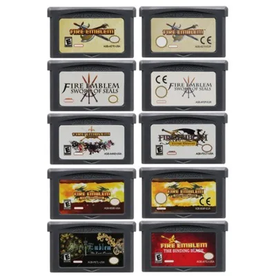 Fire Emblem Series GBA Game Cartridge 32-Bit-Videospielkonsolenkarte Sword of Seals Binding Blade The Sacred Stones für GBA/NDS Image