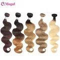 Mogul Haar 1 Bündel Körper Welle Ombre Honig blond natürliche Farbe Highlight braun 1b indische Remy