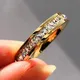 Boho Weibliche Kristall CZ Stein Ring Vintage Edelstahl Frauen Hochzeit Ringe Mode Versprechen Gold