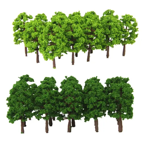 40 stück 8cm 1:150 N Skala Kunststoff Modell Bäume Eisenbahn Landschaft Landschaft modell bäume zu
