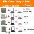 1 Satz Dual-SIM-Kartenleser-Anschluss Flex kabel für iPhone 11 12 13 Pro Max XR SIM-Karten fach