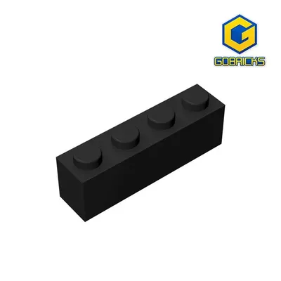 Gobricks 10 Stück Ziegel 3010 MOC Ziegel 1x4 kompatibel mit Markenteil für Bausteine Teile DIY pädagogische Teile Kinderspielzeug Image