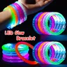 12/30 Stück LED leuchten Armbänder neon leuchtenden Armreif leuchtende Armbänder leuchten im Dunkeln