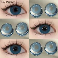 Bio-Essenz 1 Paar farbige Kontaktlinsen für Augen natürliche Linsen für Augen blaue Kontaktlinsen