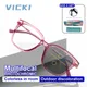 Vicki Frauen photo chrome Multi-Fokus progressive Lesebrille Anti Blaulicht geometrische Rahmen