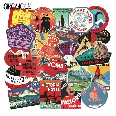 10/30/56PCS Kühlen Rimowa Reise Retro Aufkleber Internationalen Hotel Flut Marke Laptop Skateboard DIY Spielzeug Kinder graffiti Aufkleber F5 Image