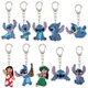 10 stücke Lilo & Stitch Schlüssel anhänger für Kinder Geburtstags feier liefert Geschenk Tasche