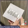 Missgooey Spiegel Porzellan weiß Cat Eye Gel Nagellack 10ml Super Flash Chamäleon Magnet gel Nail