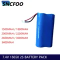 7 4 V 1500 Akku 2s Lifepo4-Akkus 2000mAh 2200mAh 2600mAh 3000mAh 3400mAh mAh Akku-Stecker platine