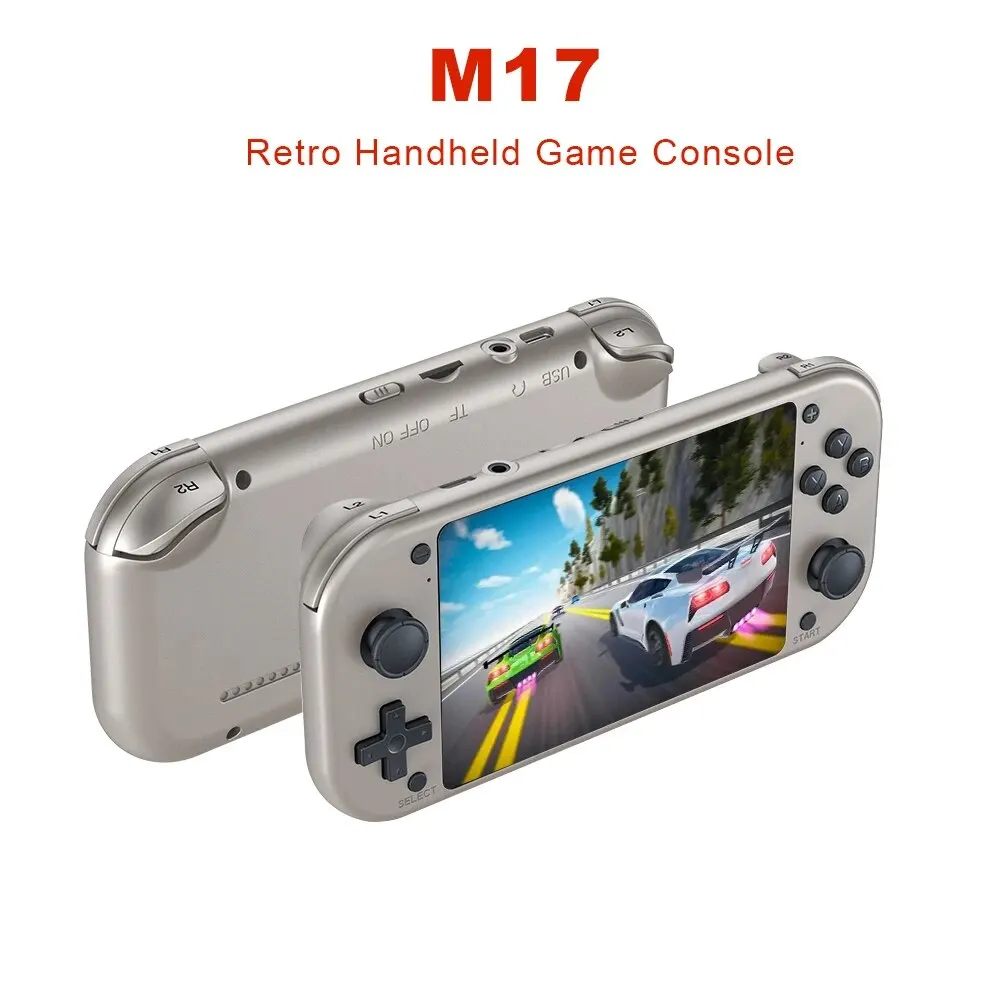 Boyhom m17 retro handheld videospiel konsole open source linux system 4,3 zoll ips bildschirm tragbarer taschen video player für psp